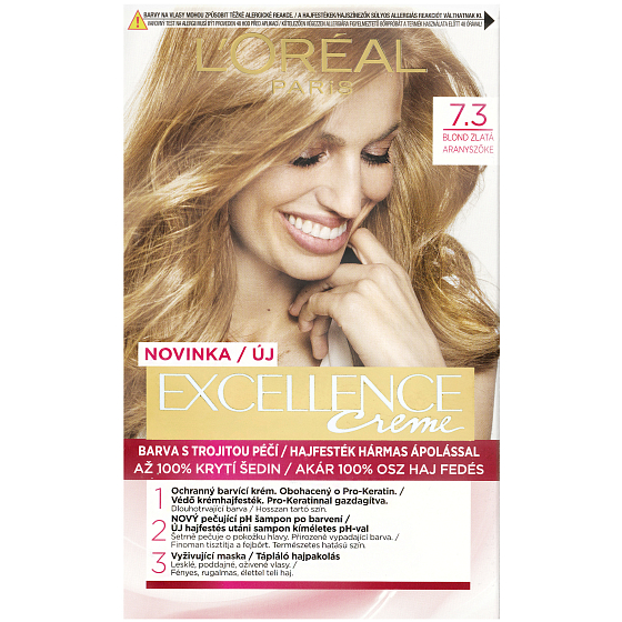 Loreal Paris Excellence barva na vlasy 7.3 Blond zlatá