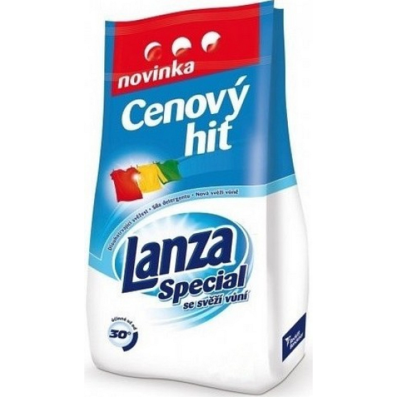 Lanza Special Compact se svěží vůní prací prášek na stálobarevné prádlo 80 dávek 8 kg