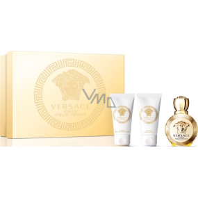 Versace Eros pour Femme parfémovaná voda pro ženy 50 ml + tělové mléko 50 ml + sprchový gel 50 ml, dárková sada
