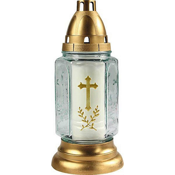Bispol Lampa skleněná Střední 24 cm 3 dny 3005 bílá