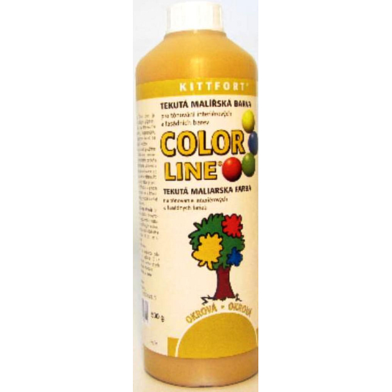 Kittfort Color Line tekutá malířská barva Okrová 500 g
