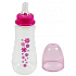 First Steps Stars 0+ kojenecká lahev květiny, růžová 250 ml