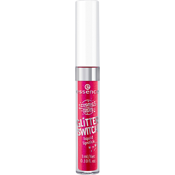 Essence Cosmic Cuties Glitter Switch tekutá rtěnka 02 Dazzling Pink 3 ml