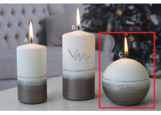 Lima Aroma linia świeczka jasnobrązowa kula 80 mm 1 sztuka