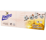 Linteo Premium chusteczki higieniczne z bawełny 4-warstwowe 10 x 10 sztuk