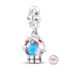 Zawieszka ze srebra próby 925 Słodka rodzina, charms do bransoletki rodzina
