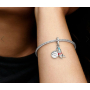 Charm Srebrna 925 Disney Kubu Puchatek - Urodzinowy Kubu Puchatek, 2w1 zawieszka na bransoletkę urodziny