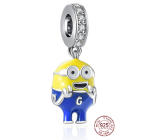Zawieszka ze srebra próby 925 Zły Minionek - Minionki Mimoń Otto, zawieszka do bransoletki film