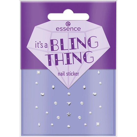 Essence It´s a Bling thing naklejki na paznokcie z kamieniami 28 sztuk