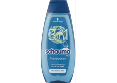 Schauma Men Freshness 3w1 szampon do włosów, twarzy i ciała dla mężczyzn 400 ml