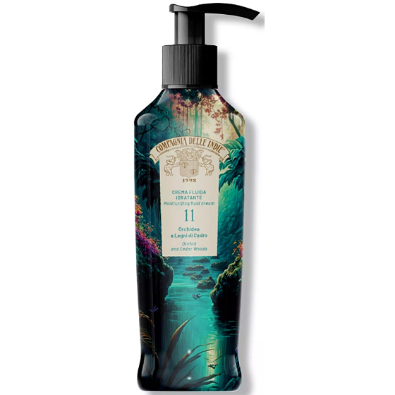 Compagnia Delle Indie 11 Orchid and Cedar Woods nawilżający płynny perfumowany krem do ciała 250 ml
