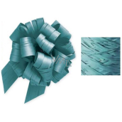 Ditipo Taśma ściągająca Raphia metal szer.10cm zielono-niebieska   0279