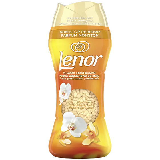 Lenor Gold Orchid & Vanilla vonné perličky do pračky 270 g pro exotickou vůni orchideje a vanilky