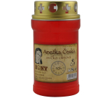 Bony Anežka Česká hřbitovní svíčka červená 150 g 50 hodin