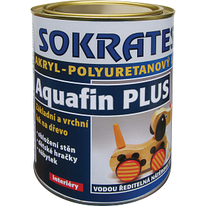 Sokrates Aquafin Plus Mat podstawowy i wykończeniowy lak do drewna do wnętrz, 600 g