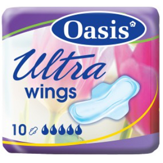 Oasis Ultra Wings intimní vložky s křidélky 10 kusů