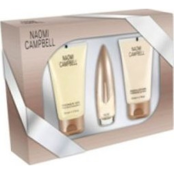 Naomi Campbell Naomi Campbell toaletní voda 15 ml + sprchový gel 50 ml + tělové mléko 50 ml, dárková sada