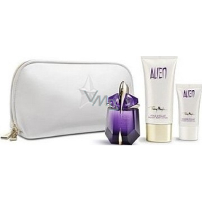 Thierry Mugler Alien parfémovaná voda plnitelný flakon pro ženy 30 ml + sprchový gel 30 ml + tělový krém 15 ml, dárková sada