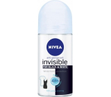 Nivea Invisible Black & White Pure kulkowy antyperspirant roll-on dla kobiet 50 ml