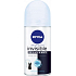 Nivea Invisible Black & White Pure kulkowy antyperspirant roll-on dla kobiet 50 ml