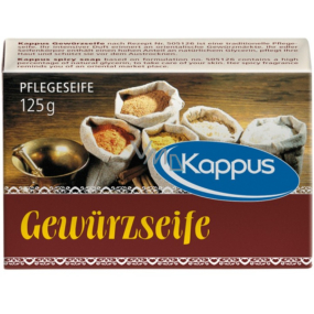 Kappus Spicy - Koření toaletní mýdlo s vysokým podílem čistých rostlinných olejů 125 g