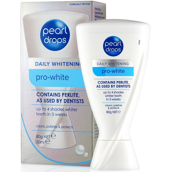 Pearl Drops Pro White bělicí zubní pasta pro zářivě bílé zuby 50 ml