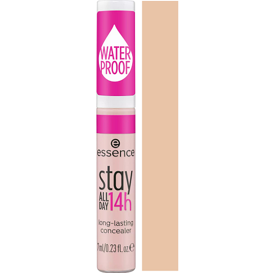 Essence Stay All Day 14h wodoodporny płynny korektor 20 Light Rose 7 ml