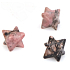 Rodonit Merkaba amulet z naturalnego kamienia 13 mm, duży leczyciel serca