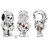 Charm Srebrny 925 Marvel Star Wars Chewbacca, koralik na bransoletkę