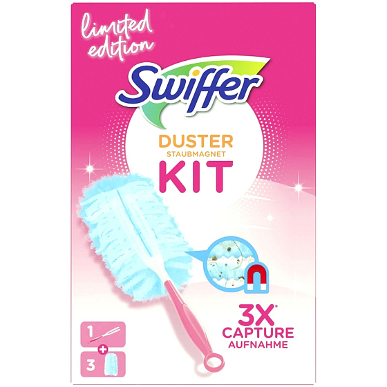 Swiffer Duster Kit uchwyt mały + 3 sztuki ściereczek, zestaw