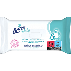 Linteo Baby chusteczki nawilżane Ultra Sensitive, 64 szt.