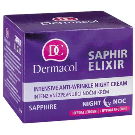 Dermacol Saphir Elixir intenzivní zpevňující noční krém 50 ml