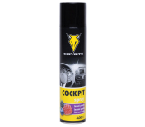 Coyote Cocpit Jagody leśne antystatyczny, czyści i pielęgnuje plastik, skórę, gumę, drewno, skórę ekologiczną w wnętrzu pojazdu 400 ml spray