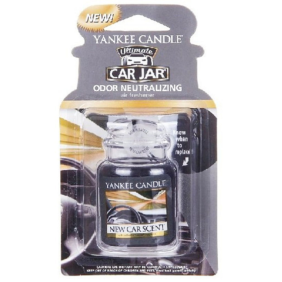 Yankee Candle New Car Scent - Vůně nového auta gelová vonná visačka do auta 30 g