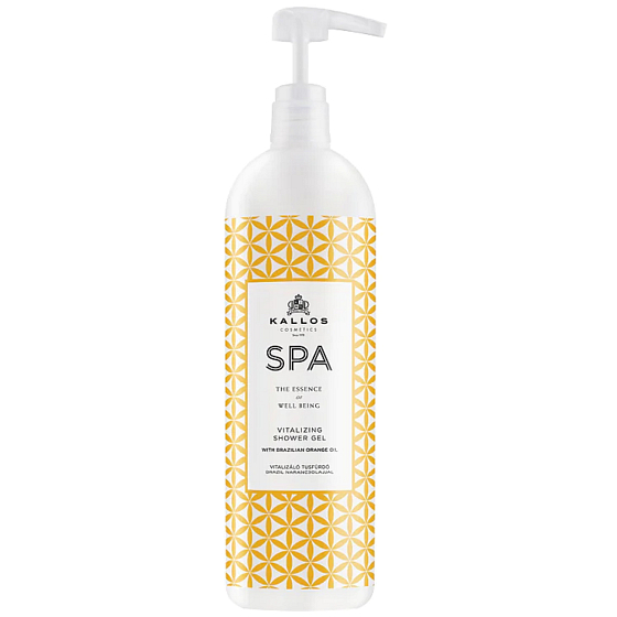 Kallos Spa Brazylijski pomarańcz revitalizujący żel pod prysznic 1000 ml z pompką