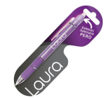 Gumowalne pióro z imieniem Laura