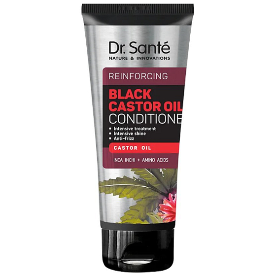 Dr. Santé Black Castor Oil Wzmacniający odżywka do wszystkich typów włosów 200 ml
