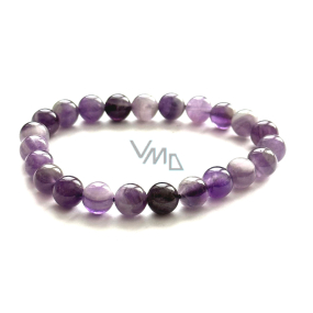 Ametyst náramek elastický přírodní kámen, kulička 8 mm / 16 - 17 cm, kámen králů a biskupů Ametyst náramek elastický přírodní kámen, kulička 8 mm / 16 - 17 cm, kámen králů a biskupů