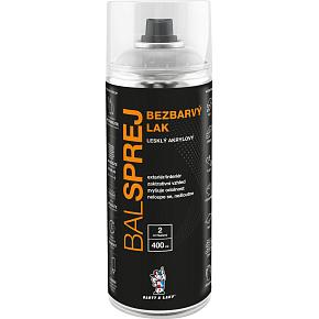 BALSPREJ uniwersalny akrylowy lak w sprayu, bezbarwny połysk, 400 ml