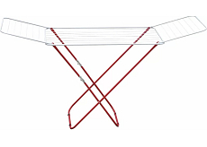 Tidy Home suszarka do prania metalowa czerwona, 18 m