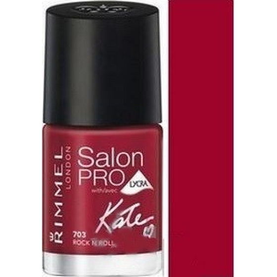 Rimmel London Salon Pro Lycra lak na nehty 703 Rock N Roll By Kate 12 ml