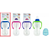 First Steps Feeding Bottle 0+ kojenecká lahev čirá s úchopy modré barvy 250 ml
