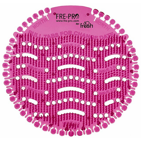 Fre Pro Wave Jablko a skořice vonné sítko do pisoáru tmavě červené 19 x 20,3 x 1,9 cm 52 g