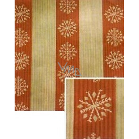 Nekupto Dárkový balicí papír vánoční 70 x 150 cm Červenozlaté pruhy