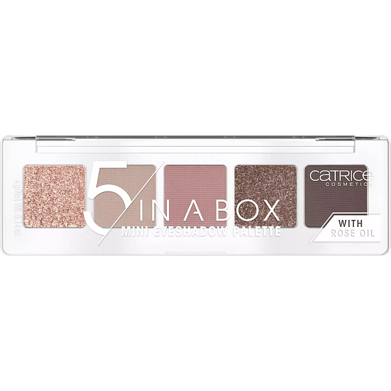 Catrice 5 In A Box Mini Eyeshadow Palette paleta očních stínů 020 Soft Rose Look 4 g