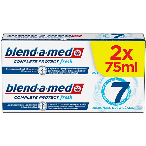 Blend-a-med Complete 7 Protect Extra Fresh zubní pasta 2 x 75 ml