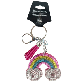 Albi Klucznik strasowy tęczowy różowy Albi Klucznik strasowy tęczowy różowy