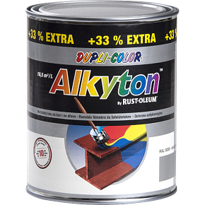 Dupli-Color Alkyton Lesk, samozákladowa farba na rdzę, Ral 9006 srebrna, 1 l Dupli-Color Alkyton Lesk, samozákladowa farba na rdzę, Ral 9006 srebrna, 1 l