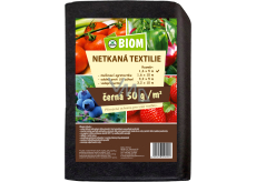 Biom netkaná textílie černá 17 g/m² velikost 1,6 x 5 m