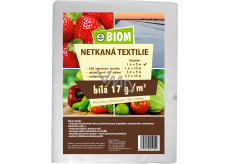 Biom netkaná textílie bílá 17 g/m² velikost 1,6 x 5 m